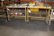 CUSTOM DESIGNED AND FABRICATED LOT 2 WORK TABLES