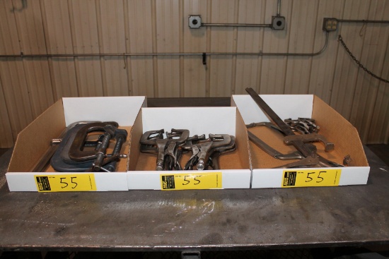 CUSTOM DESIGNED AND FABRICATED LOT 3 BOXES C-CLAMPS, WELDING