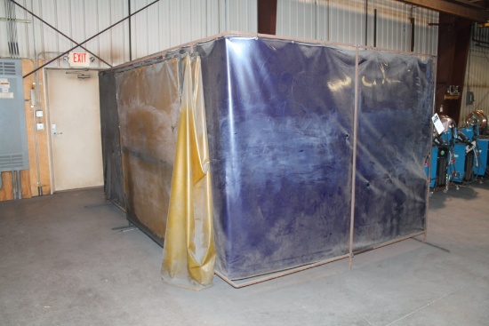 CUSTOM DESIGNED AND FABRICATED LOT 5 (approx.) WELDING SHIELD SCREEN