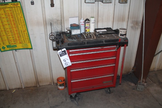 WESTWARD LOT MECHANIC TOOL CHEST AND RELATED TOOLS