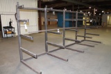 CUSTOM DESIGNED AND FABRICATED STORAGE RACK, CANTILEVERED, HEAVY DUTY
