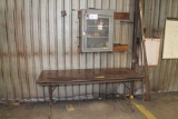 LOT 7 (approx.) STORAGE SHELF, SUPPLY CABINET, BACK BOARD WITH CONTENTS