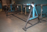 CUSTOMED DESIGNED AND FABRICATED HORIZONTAL AXIS, A-FRAME STRUCTURAL END MEMBERS