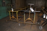 CUSTOM DESIGNED AND FABRICATED LOT 2 MATERIAL HANDLING DOLLIES, STEEL