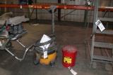 SHOP?VAC LOT WET/DRY VACUUM AND JUSTRITE OILY WASTE CAN