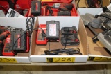 MILWAUKEE LOT MULTI-VOLTAGE CHARGER AND BATTERIES