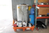 LOT 8 ITEMS (APPROX.) CHEM ? TAINER, INC POLY USED OIL TANK