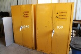 LOT 2 EDSAL SAFETY STORAGE CABINET FOR FLAMMABLE MATERIALS