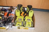 LOT 2 RYOBI LIGHTS, HIGH BEAM PORTABLE FLASH LIGHTS