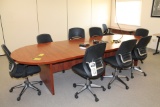 LOT 9 (APPROX.) CONFERENCE TABLE AND CHAIRS