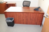 LOT 4 DESKS AND CABINETS