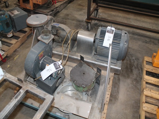 PALLET-ELECTRIC MOTOR WITH PUMP, ELECTRIC MOTOR WITH FAN, STAINLESS STEEL SHELF