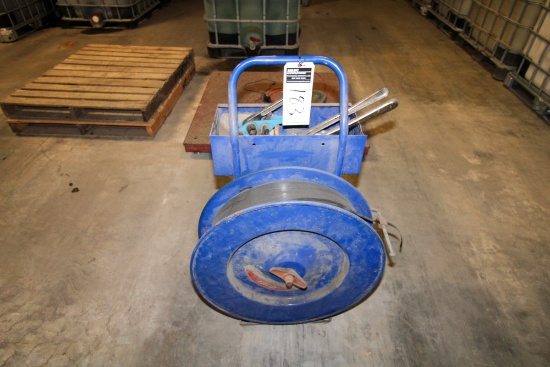 ULINE, PLASTIC BANDING CART AND TOOLS