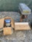 BENCH DRILL PRESS AND METAL VISE