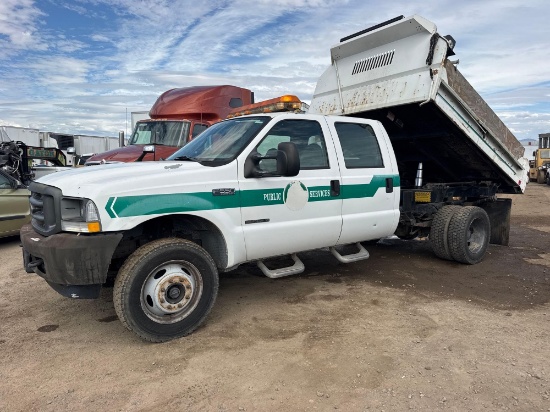 2003 Ford F-550 Dump Truck, 4x4 VIN # 1FDAW57F73EA94195