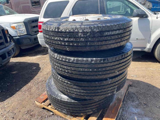 Lot of Rims & Tires 12R 22.5
