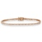Eternity Diamond Tennis Bracelet 14k Rose Gold 3.00ctw