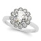 Certified 0.75 Ctw SI2/I1 Diamond 14K Yellow Gold Engagement Halo Ring