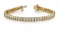 14KT YELLOW GOLD 3 CTW G-H SI2/SI3 CLASSIC TENNIS BRACELET