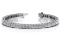 14K WHITE GOLD 4 CTW G-H SI2/SI3 CLASSIC DIAMOND BOX TENNIS BRACELET