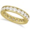 Channel-Set Diamond Eternity Ring Band 14k Yellow Gold 2.25ctw