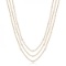 Three-Strand Diamond Station Necklace in 14k Rose Gold (3.01ct)