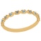 Certified 0.05 Ctw Aquamarine 14k Yellow Gold Promise Band
