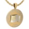 Certified Freedom Loving American 1776 14K Yellow Gold MADE IN ITALY Pendant