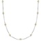 Fancy Yellow Canary Station Necklace 14k White Gold (0.33ct)