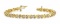 14K YELLOW GOLD 1.75 CTW G-H I1/I2 X LINK LOVEBIRD DIAMOND BRACELET