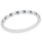 Certified 0.05 Ctw Diamond 14k White Gold Promise Band