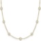 Station Bezel-Set Necklace in 14k Yellow Gold (3.00ct)