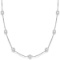 Station Bezel-Set Necklace 14k White Gold (3.00ct)