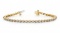 14KT YELLOW GOLD 2 CTW G-H VS2/SI1 CLASSIC PRONG SET DIAMOND TENNIS BRACELET