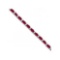 Diamond and Oval Cut Ruby Tennis Bracelet 14k White Gold 9.25ctw