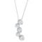 Bezel Set Five-Stone Diamond Pendant in 14k White Gold (1.10ctw)