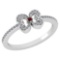 Certified 0.24 Ctw Garnet And Diamond 18k White Gold Halo Ring