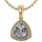 .65 Ctw Diamond 14k Yellow Gold Necklaces VS/SI1