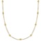 Fancy Yellow Canary Station Necklace 14k Gold (0.75ct)