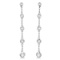 Bezel-Set Station Drop Earrings 14k White Gold 1.00ctw