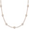 Station Bezel-Set Necklace in 14k Rose Gold (3.00ct)
