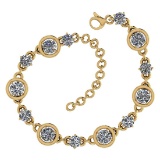 Certified 2.61 Ctw Diamond 18K Yellow Gold Made In USA
