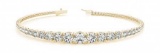 14K YELLOW GOLD 5 CTW G-H SI2/SI3 DIAMOND BRACELET