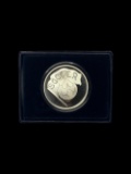 1 oz Silver Soccer Ball Round With Box