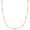 Fancy Yellow Canary Station Necklace 14k Gold (0.50ct)