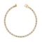 0.29 Ctw SI2/I1 Diamond 14K Yellow Gold Bracelet