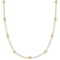 Fancy Yellow Canary Station Necklace 14k Gold (2.00ct)