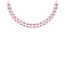 10.50 Ctw Ruby 14K Rose Gold Double layer Necklace