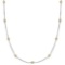 Fancy Yellow Canary Station Necklace 14k White Gold (0.50ct)