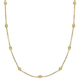 Fancy Yellow Canary Station Necklace 14k Gold (0.33ct)